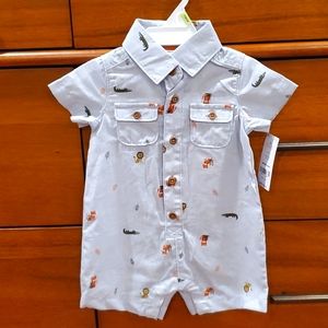 NWT Jungle Animals Romper